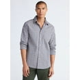 thumbnail image 1 of Free Assembly Men's Button Front Poplin Oxford Shirt with Long Sleeves, Sizes XS-3XL, 1 of 5