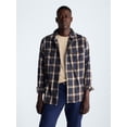 thumbnail image 1 of Free Assembly Men’s Cotton Twill Camp Shirt with Long Sleeves, Sizes XS-3XL, 1 of 7