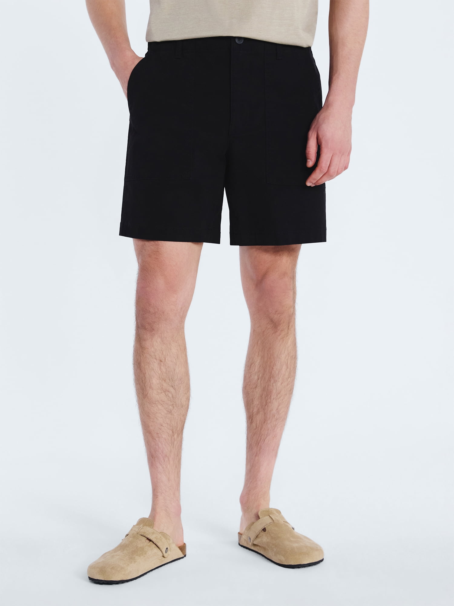 Free Assembly Men's Utility Shorts, 7" Inseam, Sizes S-3XL