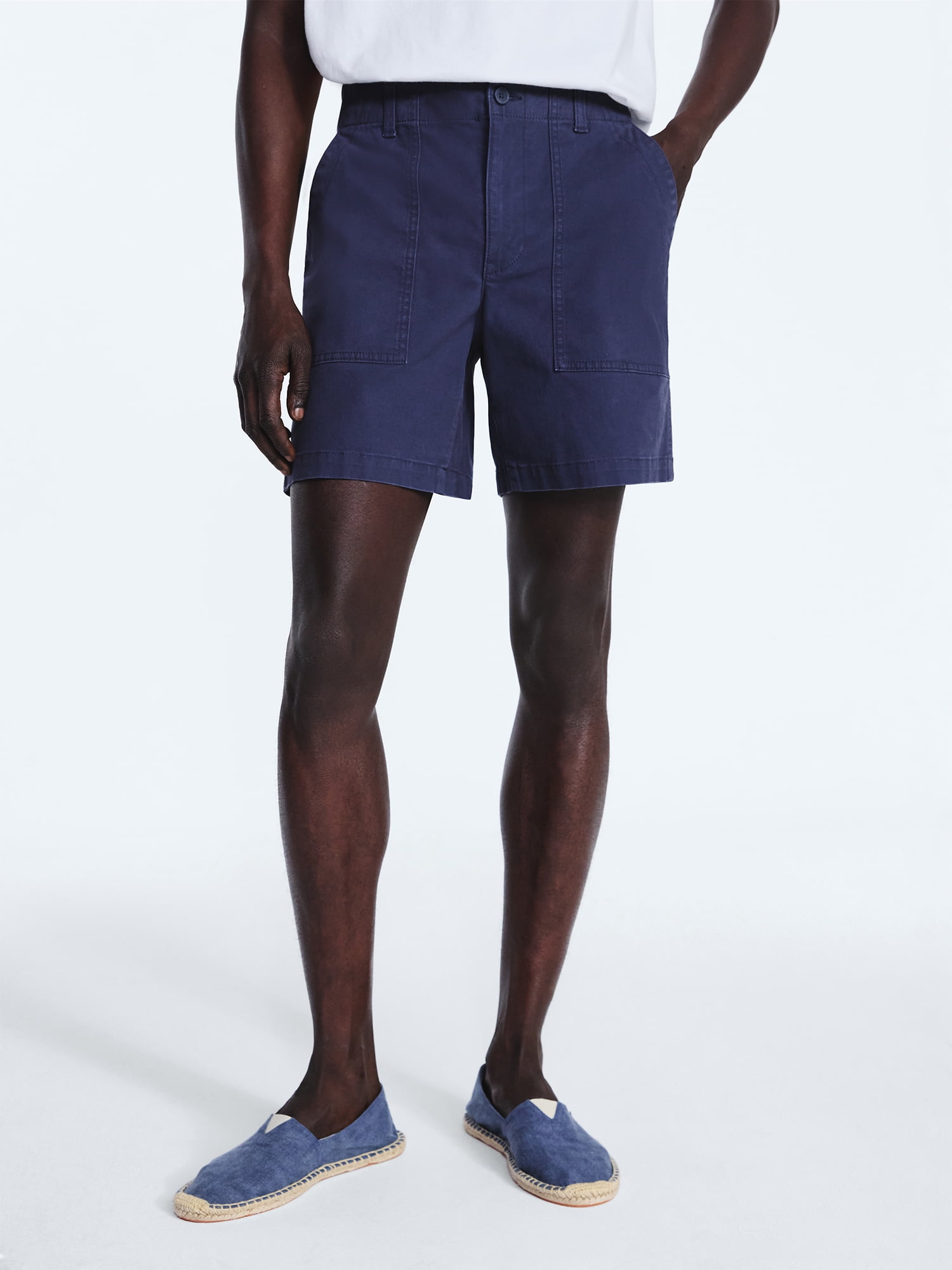 Free Assembly Men's Utility Shorts, 7" Inseam, Sizes S-3XL