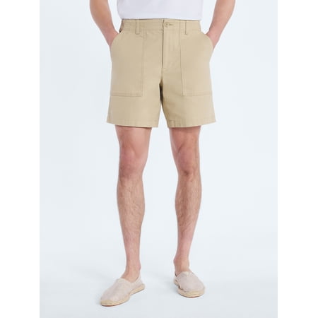 Free Assembly Men's Utility Shorts, 7 in Inseam, Sizes S-3XL