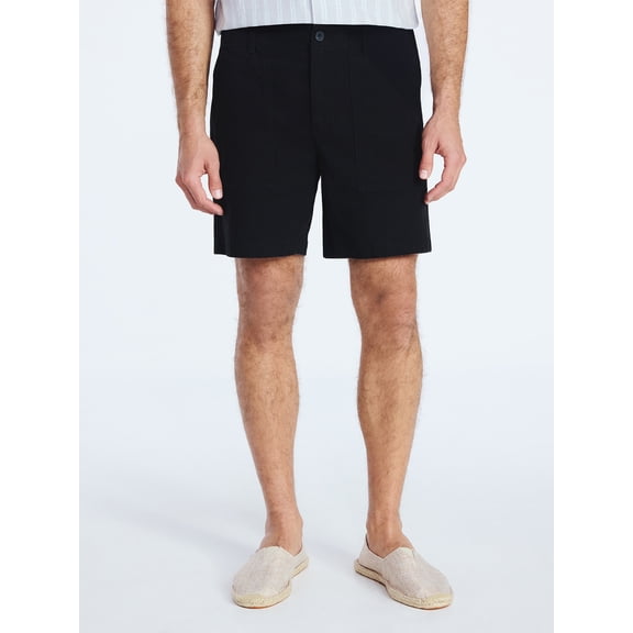 Free Assembly Men's Utility Shorts, 7" Inseam, Sizes S-3XL
