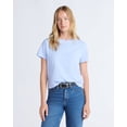 thumbnail image 1 of Free Assembly Women's and Women's Plus Cotton Cropped Boxy Tee with Short Sleeves, Sizes XS-4X, 1 of 8