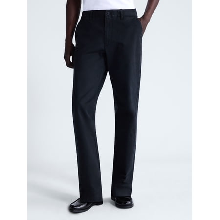 Free Assembly Men's Straight Fit Chino Pants, Waist Sizes 29-40