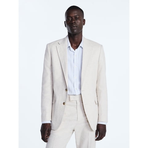 Men's Tailored Fit Linen Blend Suiting Blazer, Sizes 40R-52R