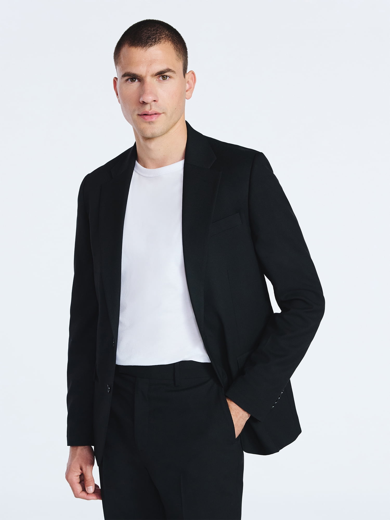 Free Assembly Men's Tailored Fit Suiting Blazer, Sizes 40R-52R