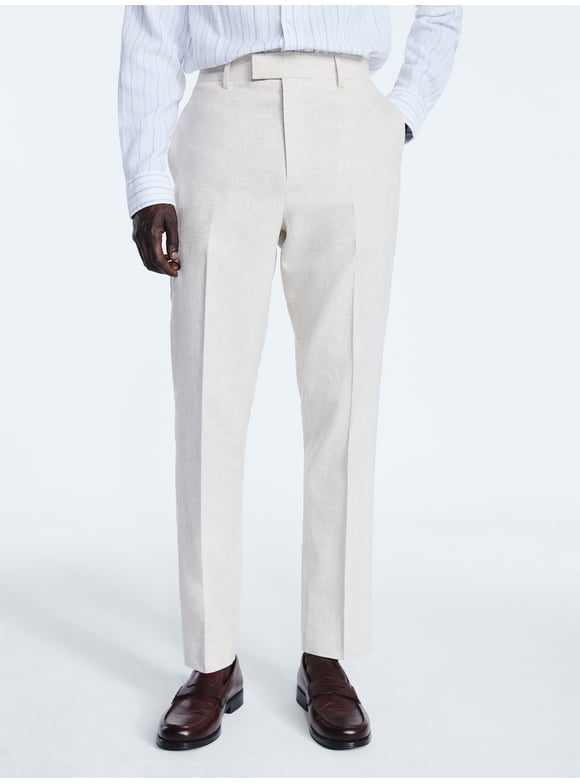 Men's Linen Blend Suiting Pants, Sizes 30x30-44x30