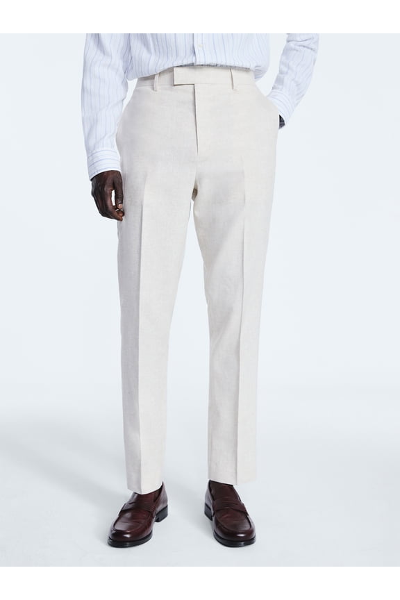 Men's Linen Blend Suiting Pants, Sizes 30x30-44x30
