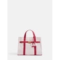 thumbnail image 1 of Free Assembly Women's Canvas Tote Handbag with Tote Charm, Natural with Red, 1 of 6