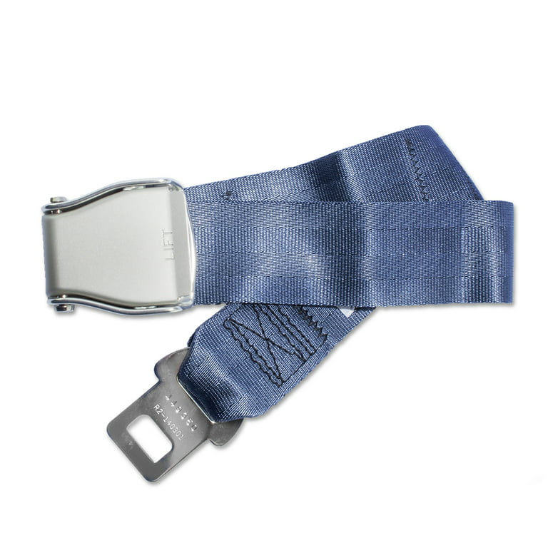 FAA Compliant Universal Type A Airplane Seat Belt Extender with Carrying  Case and Owner's Card (Blue) 