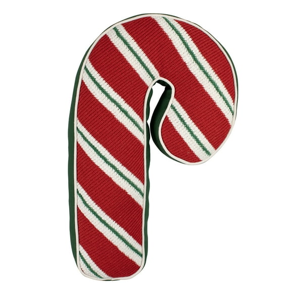 10" x 17" Candy Cane Christmas Decorative Pillow, Red, White, and Green, by Holiday Time