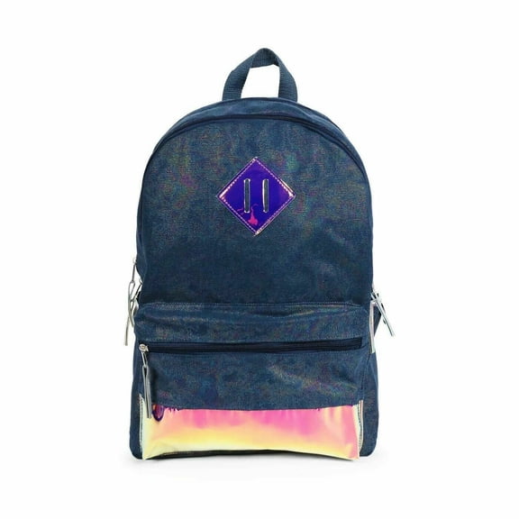 FAB L2D 17" Metallic Denim Backpack - Blue