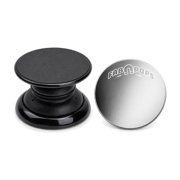 FAB POPS Adhesive Magnetic Phone Grip and Stand, Cell Phone Holder, Car Mount, Mounting Disc Included, Any Phone or Case, Black
