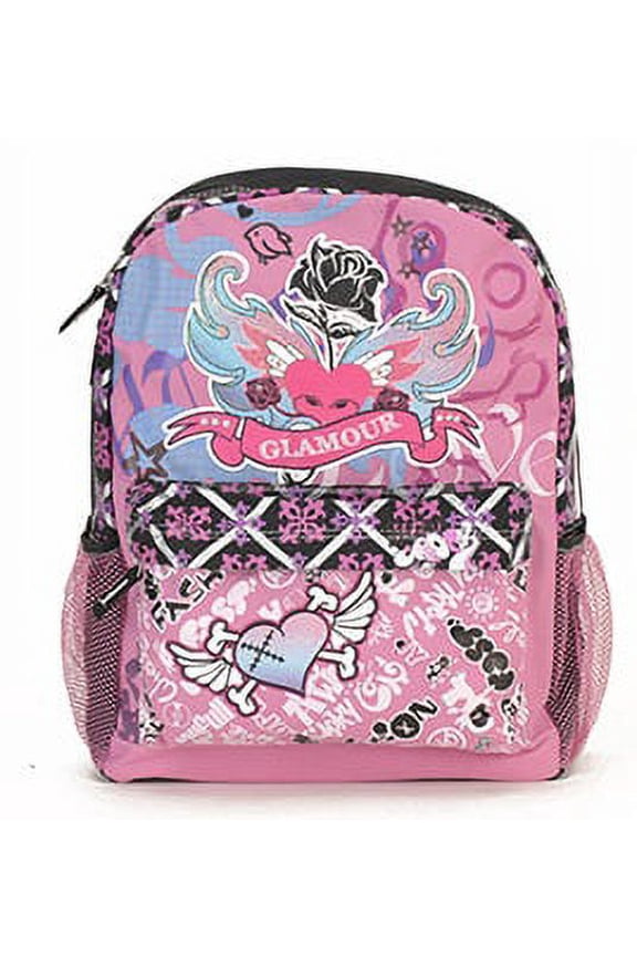 Backpack Pink Heart Glamour
