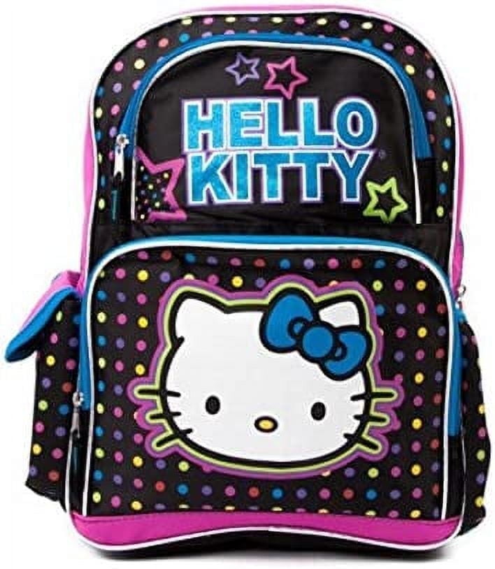 FAB Starpoint Hello Kitty 16" Rainbow Polka Dot Backpack