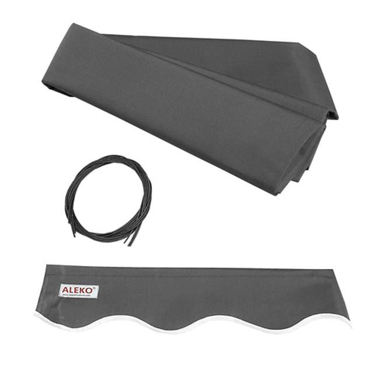 Gray Polyester UV-Protected Retractable Awning Fabric Replacement