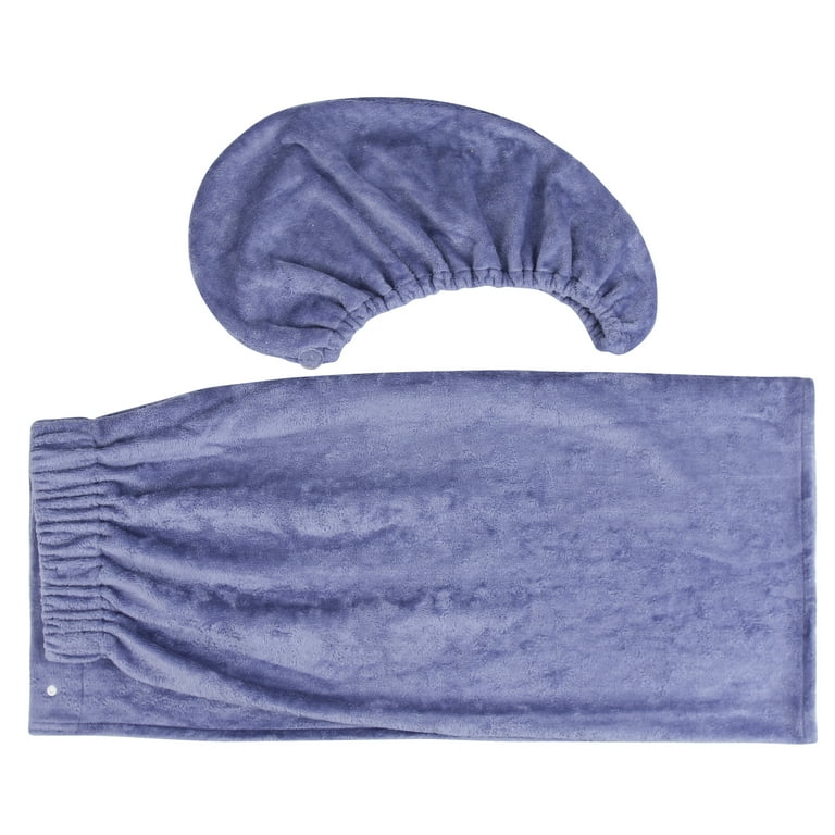 Blue & Navy Velour Wrap Set Blue & Navy Velour Wrap Set