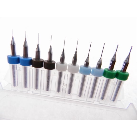 FABLE- 10 Cnc Pcb Fr-4 Drill Bits Modeling Trains Cars Boats .2Mm .3Mm .4Mm .5Mm .6Mm