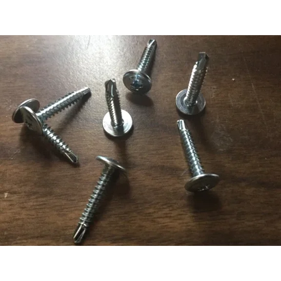 FABLE- (100) Pcs 8X1 Self Tapping Drill (Lath) Phillips Truss Zinc Modified Head