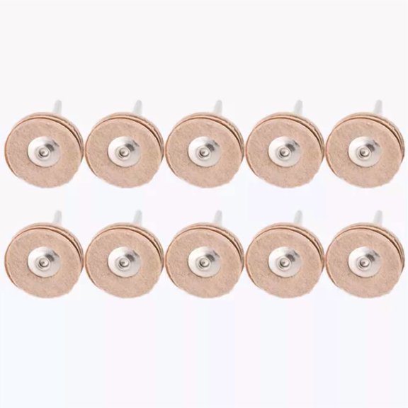 FABLE- 10Pcs Dental Leather Polishing Brush Fit Low Speed Rotary Tools 2.35Mm Hp Shank