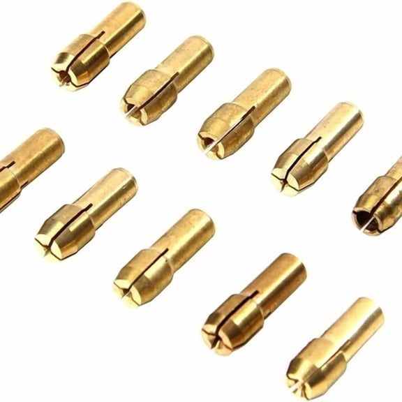 FABLE- 10Pcs Drill 0.5-3.2Mm Collet Bit Set For Rotary Tool 4.8Mm Chucks