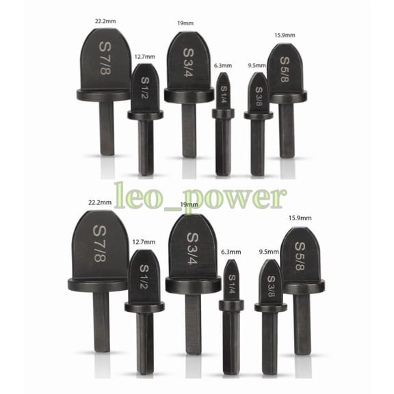 FABLE- 12X Swaging Tool Drill Bit Set Air Conditioner Copper Pipe Flaring Tube Expander