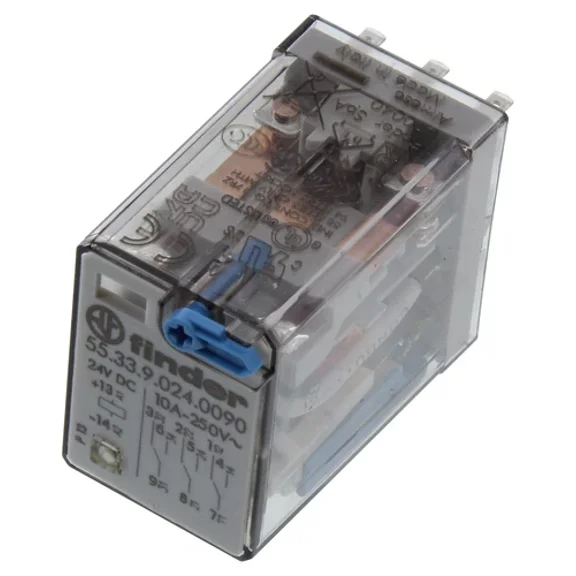 FABLE- 1Pc Finder - 55.33.9.024.0090 - Power Relay, 3Pdt, 24 Vdc, 10 A, 55 Series, Soc