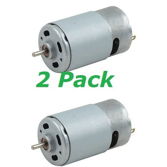 FABLE- 2Pc 18V Dc Motor 550 High Torque 20K Rpm Rc Car Drill Tool 1/8In Round Shaft