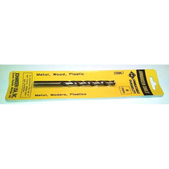 FABLE- 2Pc Set 5/16 / 8Mm Jobbers Drill Bits Metric Cobalt Hsc Hsco Split Point Tip