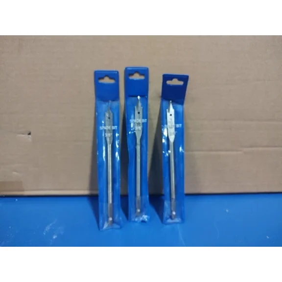 FABLE- 3/8 In. X 6 In. Long Spade Bit / Paddle Bit / Wood Bit, Lot Of 3Each