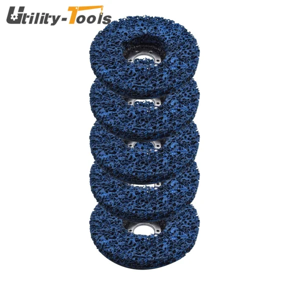 FABLE- 4.5''X7/8" Poly Strip Disc Wheel Paint Rust Removal Clean For Angle Grinder 5Pcs