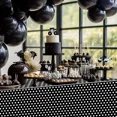 thumbnail image 1 of FABLE- 4 Black &White Polka Dot Tablecloths, 54X108 Inch Plastic Tablecloth Mini Mouse, 1 of 5