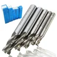 thumbnail image 1 of FABLE- 4 Flute Straight Shank End Mill Cutters Drill Bit Tools 4/6/8/10/12Mm Hss Cnc, 1 of 5