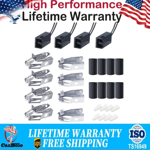 FABLE- 4Pc Universal Range Burner Receptacle Block Kit For 330031 5303935058 Wb17T10006