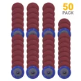 thumbnail image 1 of FABLE- 50Pcs 2 In 240 Grit Abrasive Roll Lock Quick Change Sanding Disc For Die Grinder, 1 of 5