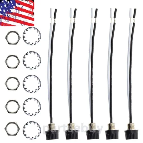 FABLE- 5Pcs New Rotary Stye On/Off Canopy Switches, 3/1 Amps At 125/250,4" Wire (18Awg)