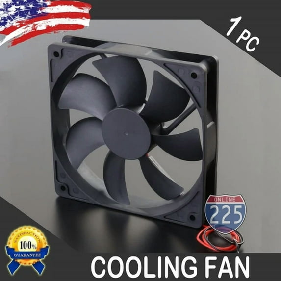 FABLE- 6" Square Cooling Fan 12 Volt Rotary 1" Depth Amplifier Computer Electronics Cpu