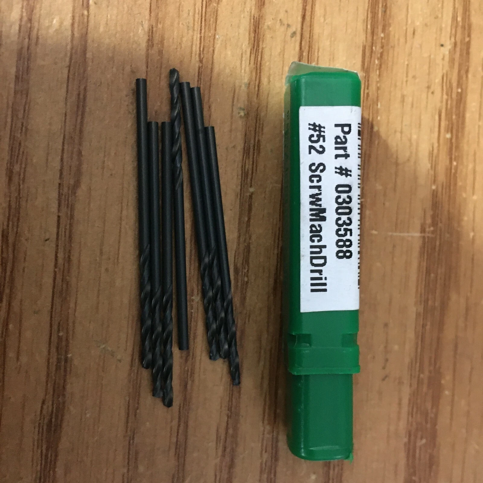 Steam Machine Screw FABLE- (7) #52 Hss 135° Steam Tempered Finish Screw Machine Drill ...