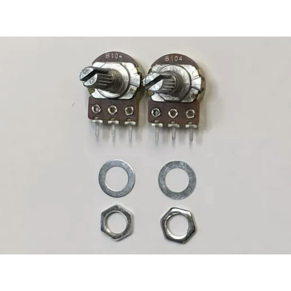 FABLE- B100K 100K Ohm Linear Taper Rotary Potentiometer 2 Pcs