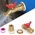 thumbnail image 1 of FABLE- Brass Rain Barrel Spigot Quarter Turn Ball Valve Spigot With Bulkhead Fitting, 1 of 6