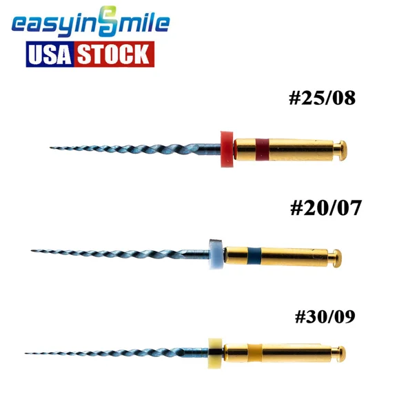 FABLE- Dental Reciprocating Blue Endodontic Files Niti Rotary Root Canal Heat Activated