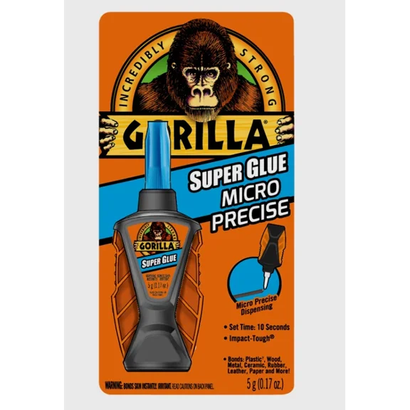 FABLE- Gorilla Super Glue Micro Precise All-Purpose 5G Impact Tough 10 Sec Set Time New