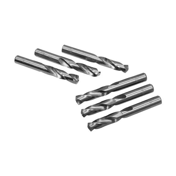FABLE- High Speed Steel Twist Straight Shank 6Pc 29/64'' Hss Screw Machine Drill Bits