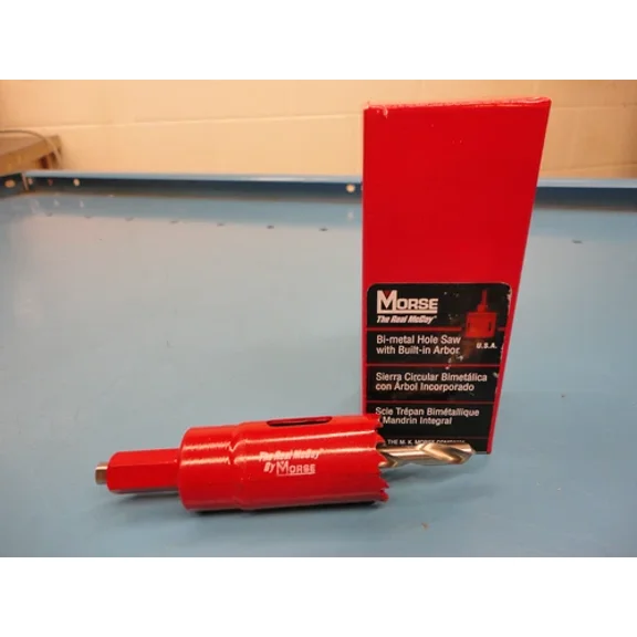 FABLE- Made In U.S.A., Free Ship, Morse Ta16 1" Hole Saw, Bi-Metal, With Pilot Bit