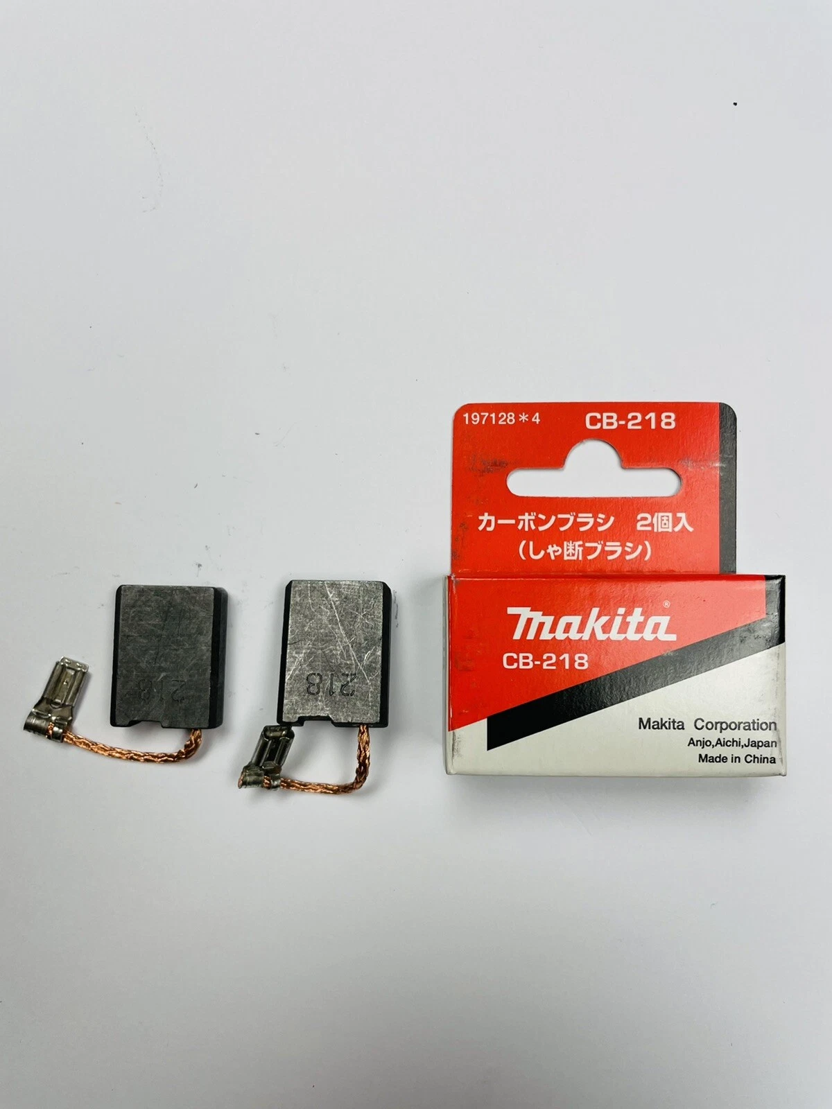 TJPoto 197128-4 Kohlebürstensatz – Ersatz Für Makita (HM1802, H1812, GA9060 U.a.)