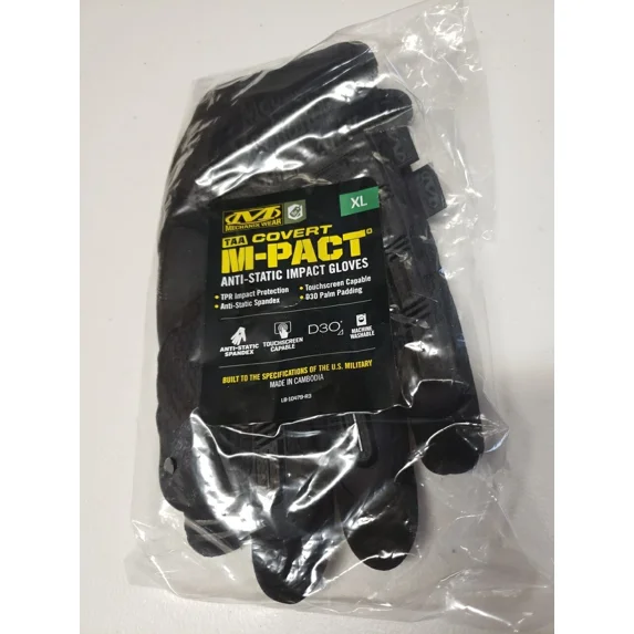 FABLE- Mechanic Wear Taa Covert M-Pact Anti-Static Impact Gloves Size Xlarge