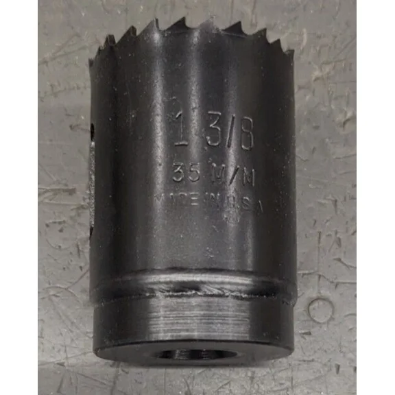 FABLE- Mk Morse A224 1-3/8" Or 35Mm Hole Saw Bi-Metal Nos Usa