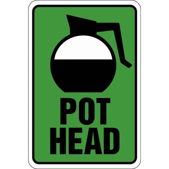 FABLE- Pot Head Ii Sign Metal Funny Man Cave House Decor A785
