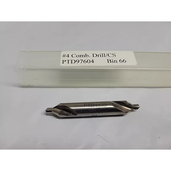 FABLE- Ptd 97604 Precision Twist #4 Combination Drill & Countersink Double Ended Hss