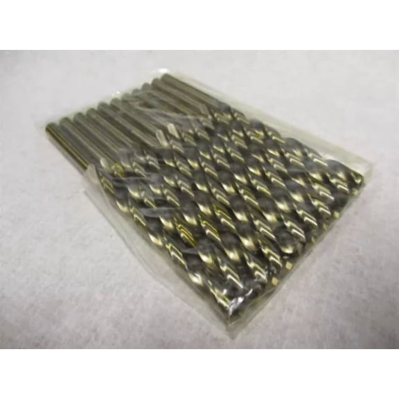 FABLE- Quality Plus 20804 #4 Cobalt Jobber Drill Bits Type J Bronze Finish Lot Of 11